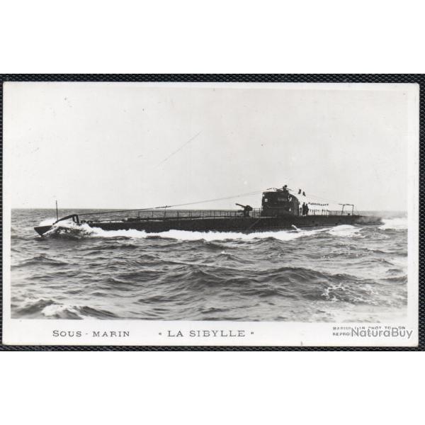 CPA - MARINE DE GUERRE  - SOUS - MARIN " LA SIBYLLE  " N�1472
