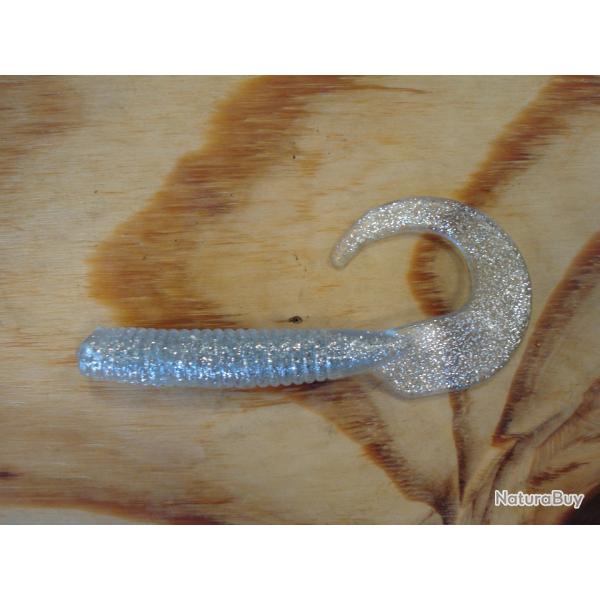 LOT DE 20 GRUB 14CM - GRIS PAILLETE