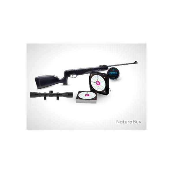 PACK CARABINE SR1000X C4.5 19.9J + 4X32 + PLOMBS + CIBLES + PORTE CIBLE