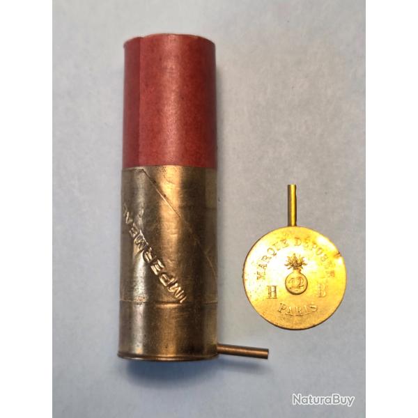 Une Rare Cartouches de chasse a broche Marque D�pos�e Henri Barthe Armurier a paris vers 1877