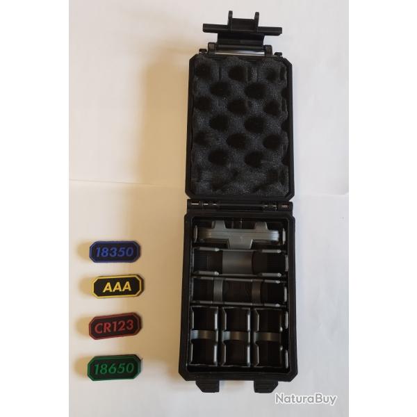 Boite rangement batteries Fixation Molle
