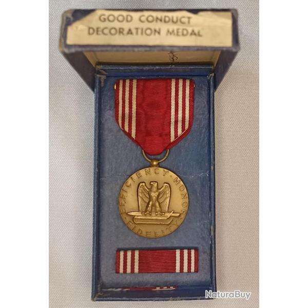 M�daille US ARMY de Bonne Conduite 39/45 WW3