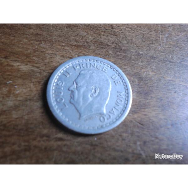monnaie 2 francs louis II prince de monaco