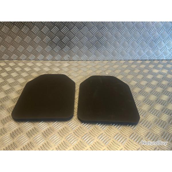 2 plaque eva protection pour vetement gilet tactique airsoft paintball