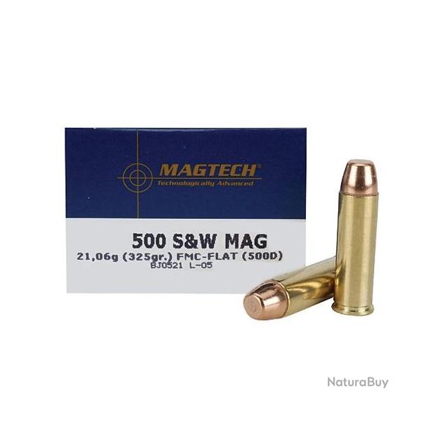 Munitions MAGTECH 500 S&W Mag FMJ-Flat x20