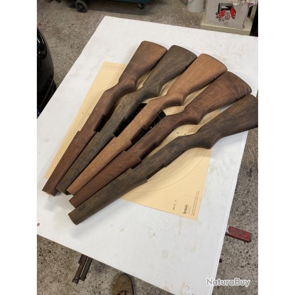 Crosse bois pour Garand (coupe)
