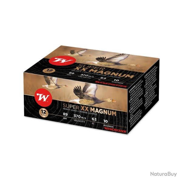 Cartouches Winchester Super XX Magnum 63g BJ - Cal. 12 x1 boite
