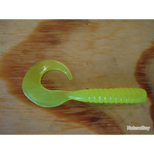 DELALANDE LOT DE 20 TWIST 8CM - JAUNE FLUO