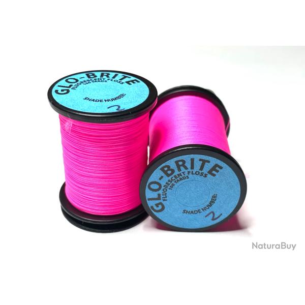 glock brite floss soie de montage 100yd blanc