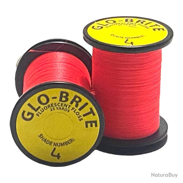 glo brite floss 25 yd soie de montage Scarlett