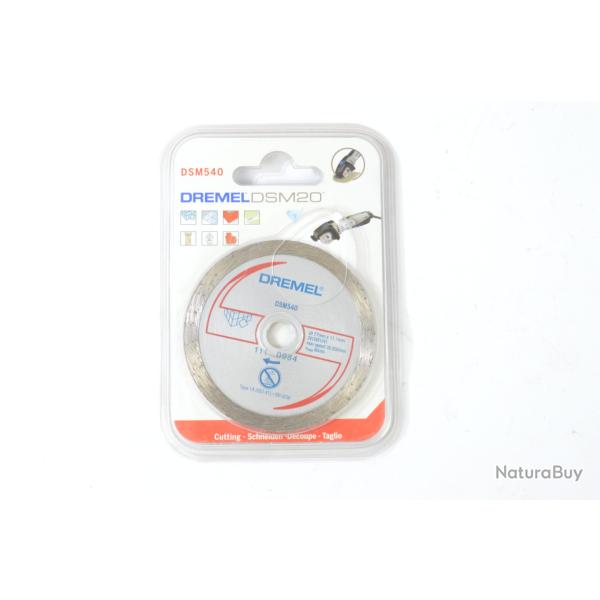Disque � tronconner diamant� DREMEL DSM540 pour disqueuse DSM20 77mm. 8710364060801