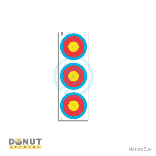 Blason tir  l'arc Fita Tri Spot 40Cm Arc  poulie JVD - Par 100