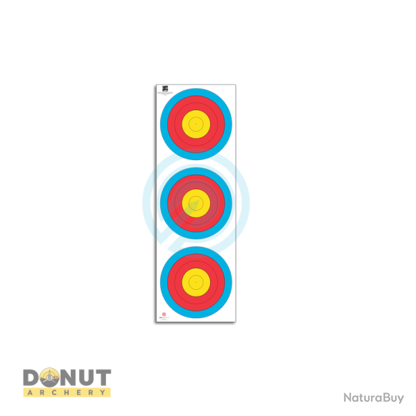 Blason tir  l'arc Fita Tri Spot 40Cm Classique JVD - Par 100