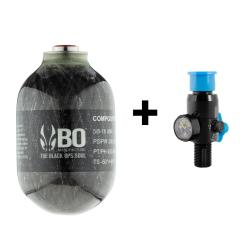 Pack bouteille BO Manufacture Kevlar 0,5L + r&eacute;gulateur Dye 4500 PSI