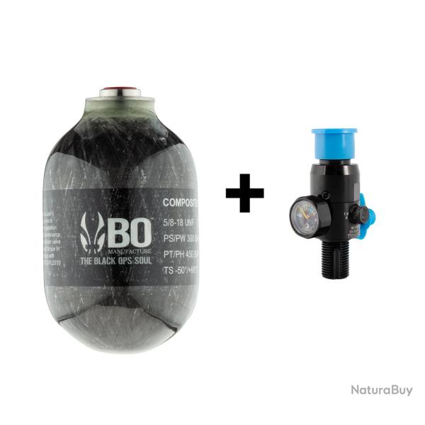Pack bouteille BO Manufacture Kevlar 0,5L + r�gulateur Dye 4500 PSI