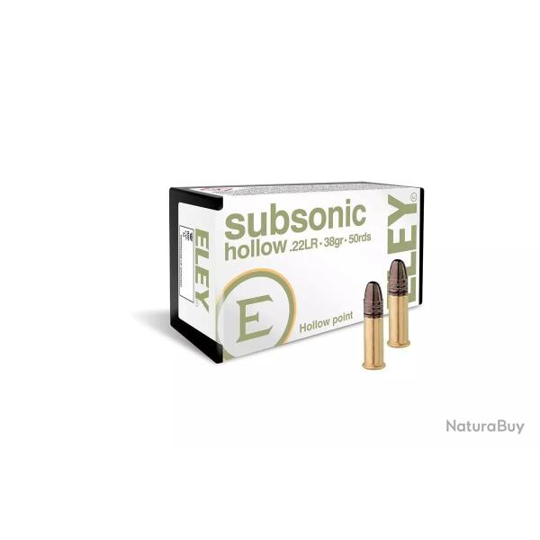 Munitions ELEY 22lr Subsonique x50