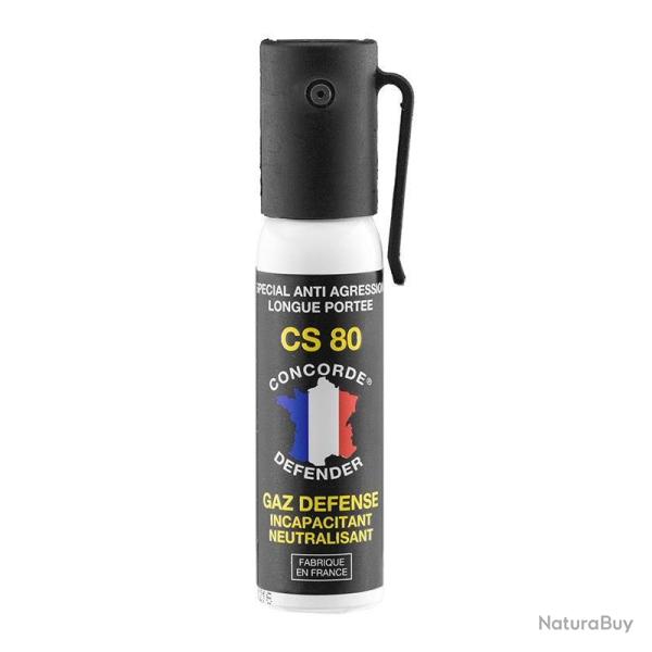 Bombe lacrymogene GAZ CS 80 - 25 ml