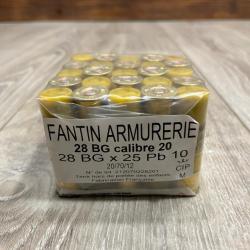 Cartouches FANTIN 20/70/12 28g BG n&deg;10 x25