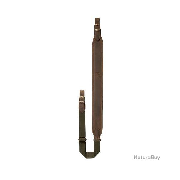 Bretelle RISERVA en cuir brun fonc� et n�opr�ne