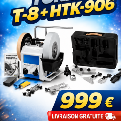Tormek T-8 Original avec Kit HTK-906 - Syst&egrave;me complet d'aff&ucirc;tage professionnel