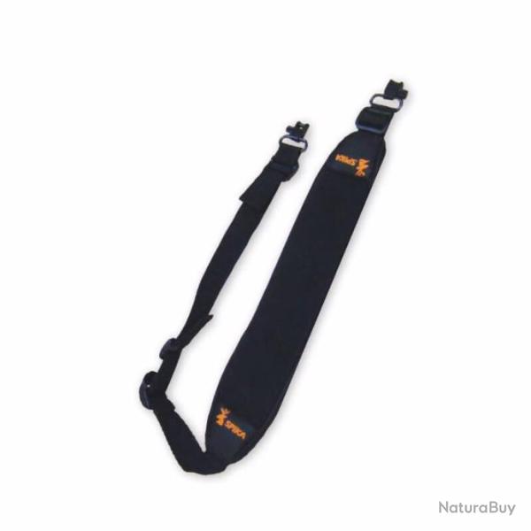 Bretelle en n�opr�ne noire pour carabine Spika