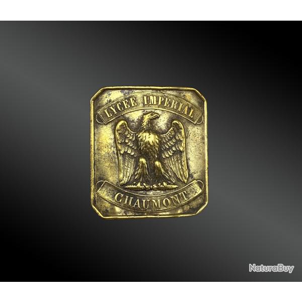 Plaque de ceinturon : Lyc�e Imp�rial CHAUMONT France, p�riode second Empire