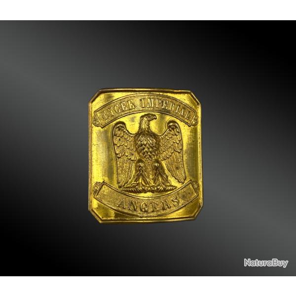 Plaque de ceinturon : Lyc�e Imp�rial ANGER France, p�riode second Empire