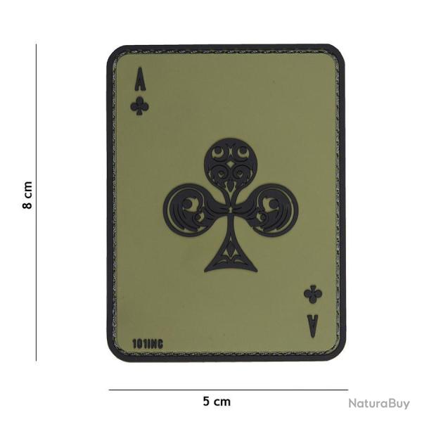 Patch 3D PVC As de tr�fle vert