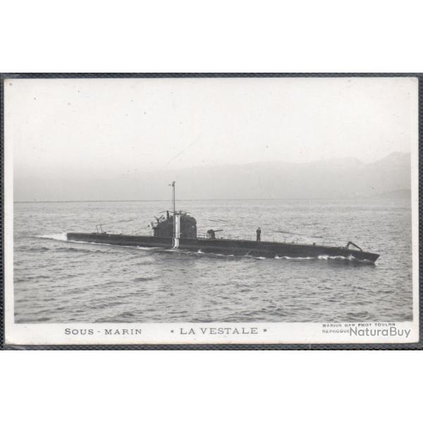 CPA - MARINE DE GUERRE -Sous - Marin " LA VESTALE" N�1474