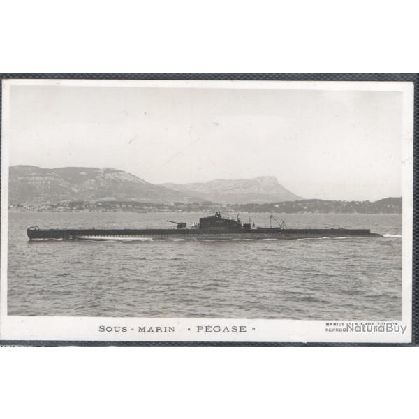 CPA - MARINE DE GUERRE - Sous - Marin " PEGASE " N�1475