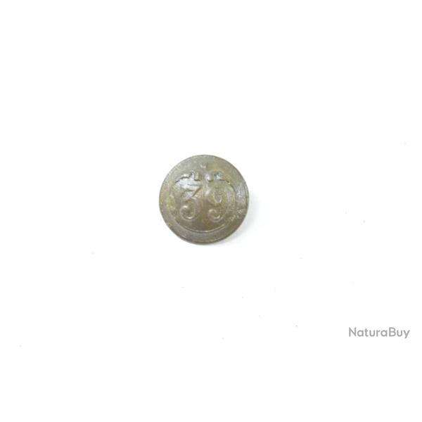Bouton d'uniforme 17mm 39 R�giment d'Infanterie de Ligne. Mauvais �tat. 19e Si�cle