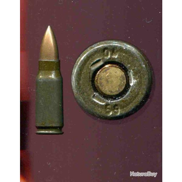 7.92 x 33 kurz Sturmgewehr - RARE production Allemagne de l'Est DDR post WWII - marquage : 04 59