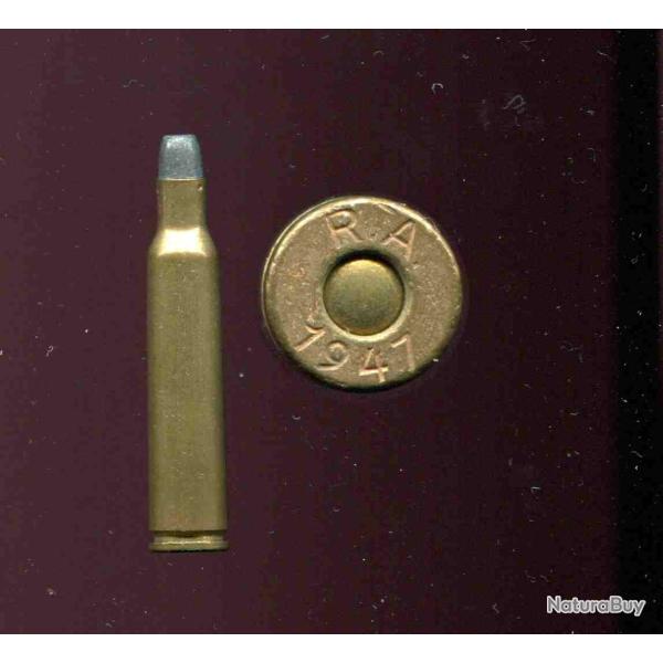 6.5 x 55 KRAG Mle 1894 (Mauser) - tire r�duit petit balle plomb plate - marquage : RA  1947