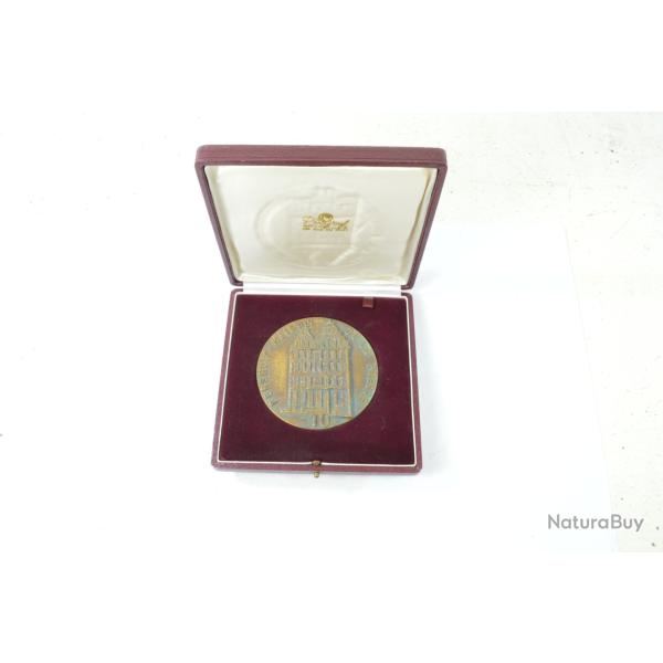 M�daille de table Bronze Union Professionnelle Presse Belge Pershuis 50 10 1950-60. BELGIQUE