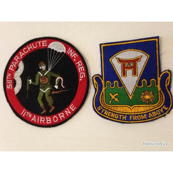 Lot �cussons WWII 511th Parachute Infantery Regiment 11th Airborne