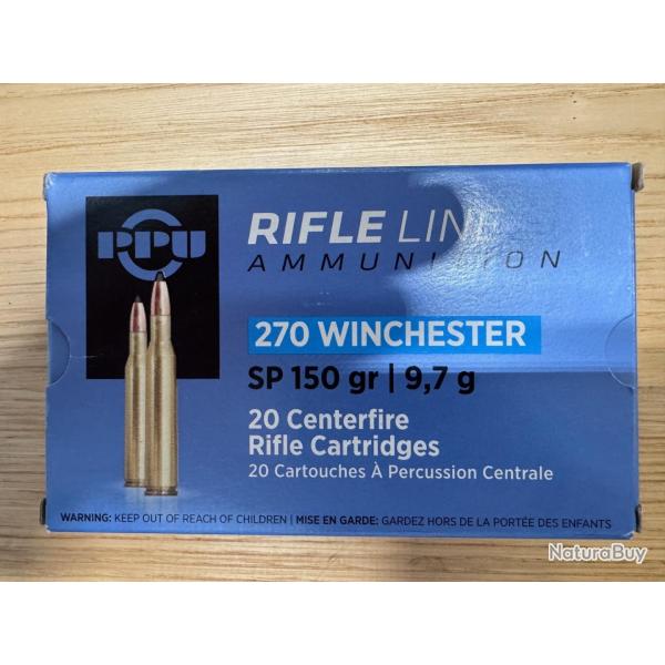 Partizan 270 win SP 150 grains (x20)