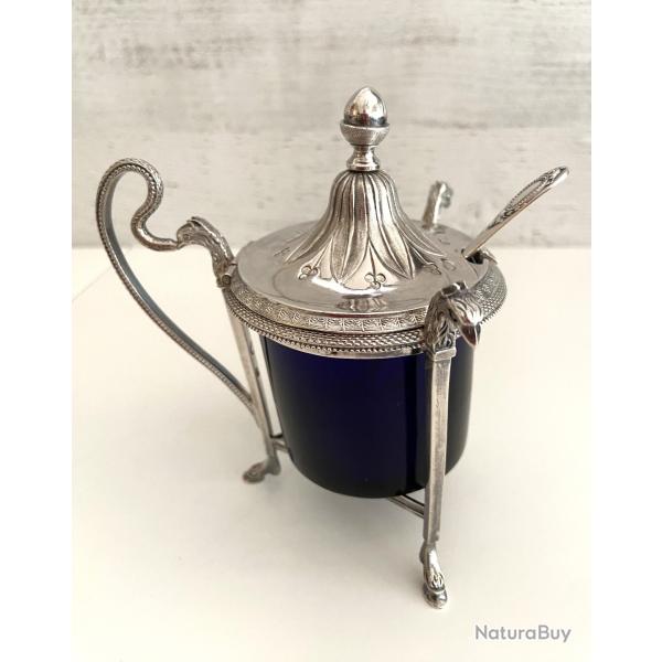 Moutardier en Argent Massif (950/) Poinon 1er Coq poque Empire Consulat