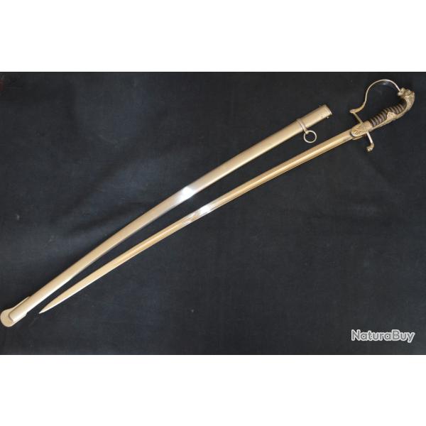 SABRE PRUSSIEN DE CAVALERIE-Mle BLCHER A TETE DE LION-ULHAN-HUSSARD-GERMAN SWORD CAVALRY 1871/1914