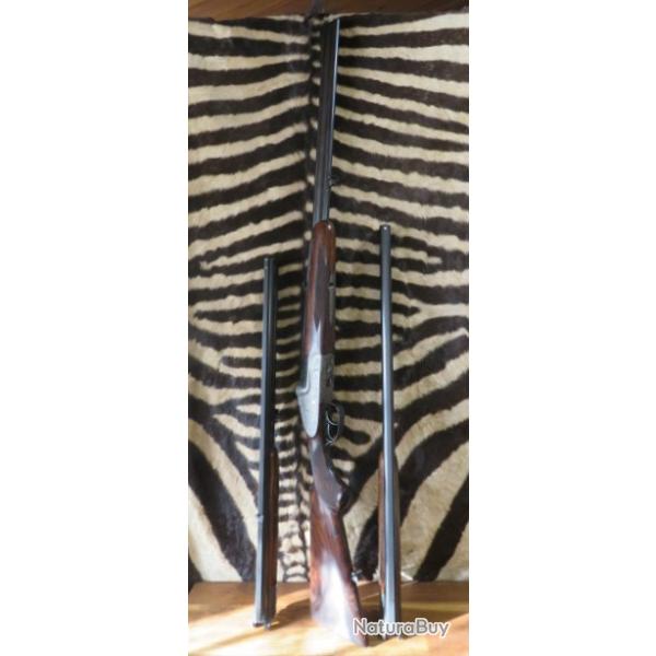 Express � platines MERKEL 323E cal.9,3x74R canons 65 cm + canons mixte 12/70 - 7x65R & canons 12/70