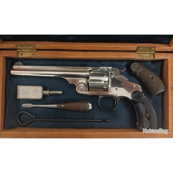 Superbe Smith et Wesson num�ro 3 44 Russian en coffret