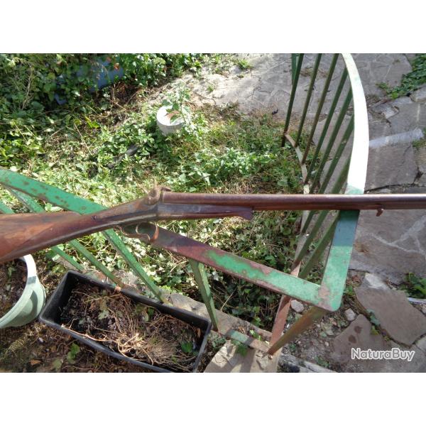Lot de fusil de chasse Lefaucheux en �pave