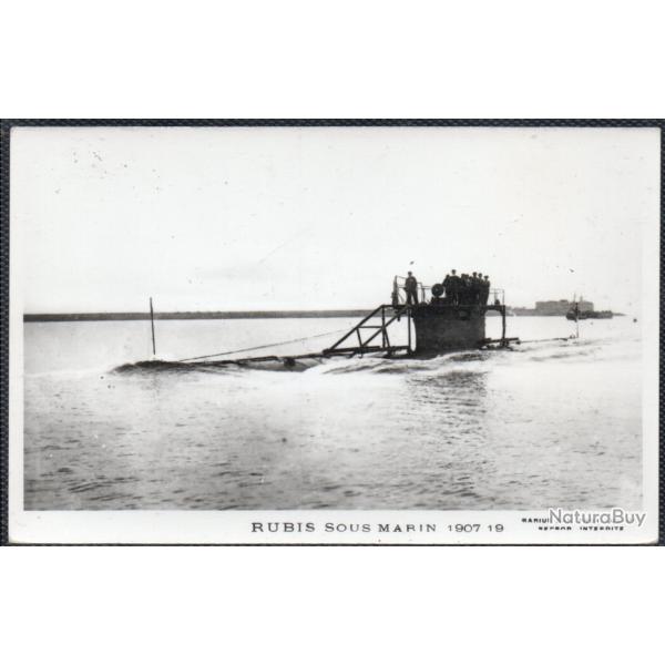 CPA - MARINE DE GUERRE  - RUBIS SOUS - MARIN 1907 19- N�1484