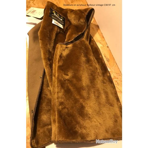 Doublure en acrylique Barbour vintage C38 97  cm Warm Pile
