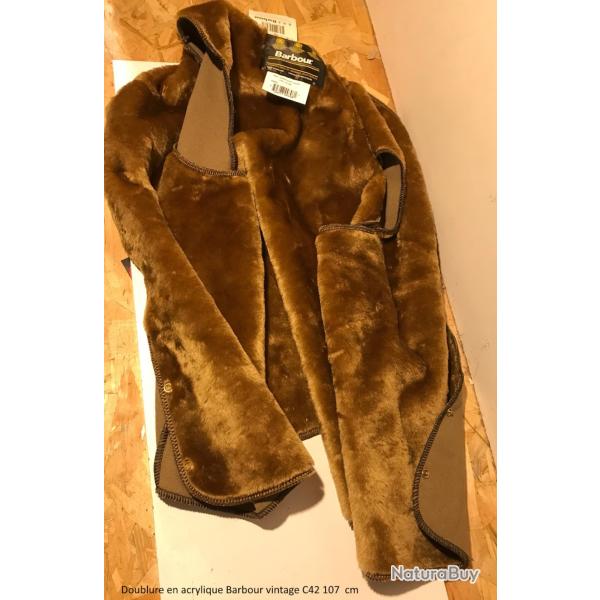 Doublure en acrylique Barbour vintage C42 107  cm Warm Pile