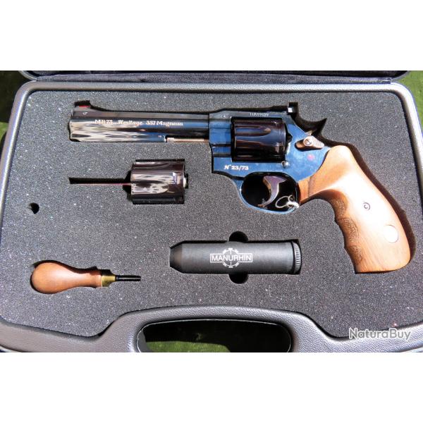 Revolver commmoratif Manurhin hritage MR73 50 eme anniversaire canon de 5-1/4 pouces