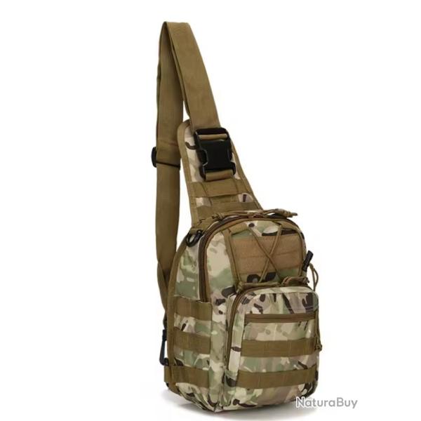 Sac Bandouli�re Tactique Militaire Molle Sac de Poitrine Sacoche Sport Outdoor 22x29x12 cm CP