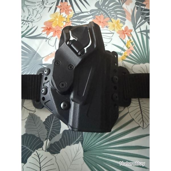 Holster Glock 17 droitier RADAR porte chargeur et ceinture