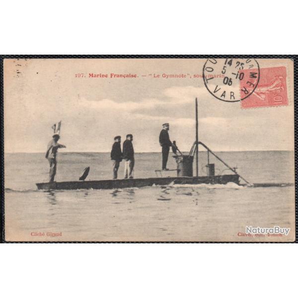 CPA - MARINE DE GUERRE  - SOUS - MARIN " LE GYMNOTE  "  N�3982