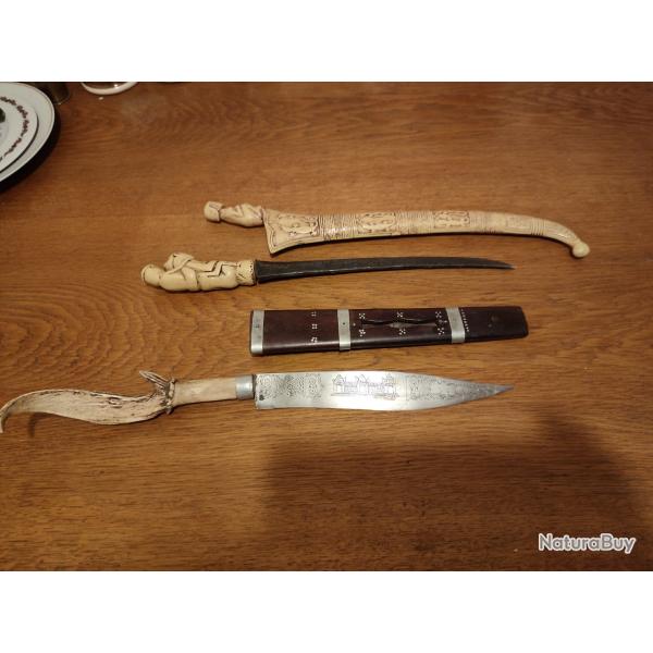 Lot de couteau a identifier