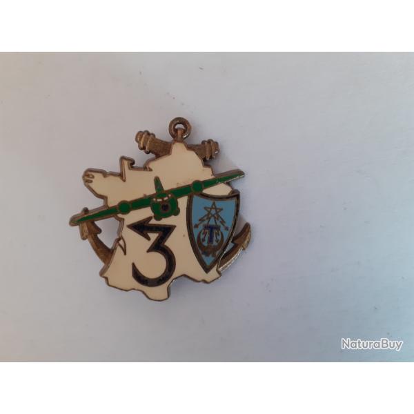 1 insigne Militaire 41e reg des transmission 3e Compagnie sans marque